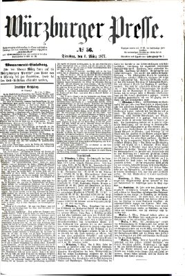 Würzburger Presse Dienstag 6. März 1877