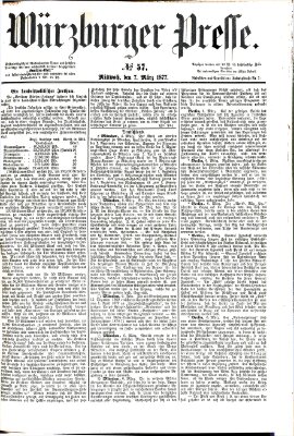 Würzburger Presse Mittwoch 7. März 1877