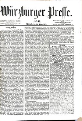 Würzburger Presse Mittwoch 14. März 1877