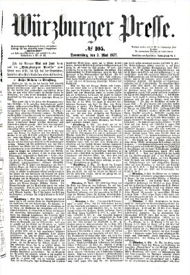 Würzburger Presse Donnerstag 3. Mai 1877