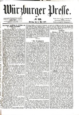 Würzburger Presse Freitag 11. Mai 1877