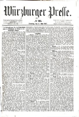 Würzburger Presse Dienstag 15. Mai 1877