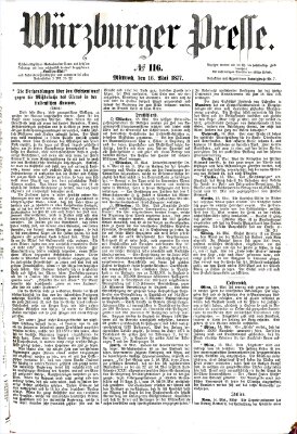 Würzburger Presse Mittwoch 16. Mai 1877