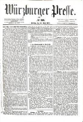 Würzburger Presse Freitag 25. Mai 1877