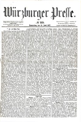 Würzburger Presse Donnerstag 21. Juni 1877