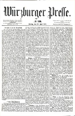 Würzburger Presse Freitag 22. Juni 1877