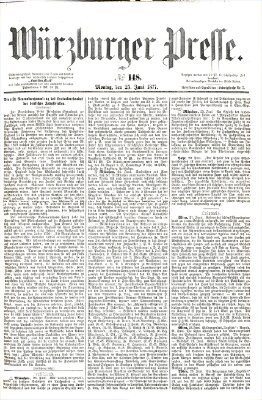 Würzburger Presse Montag 25. Juni 1877