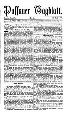 Passauer Tagblatt Sonntag 15. April 1877