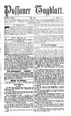 Passauer Tagblatt Dienstag 15. Mai 1877