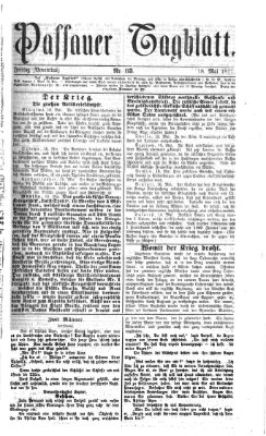 Passauer Tagblatt Freitag 18. Mai 1877