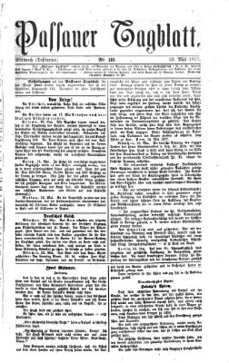 Passauer Tagblatt Mittwoch 23. Mai 1877