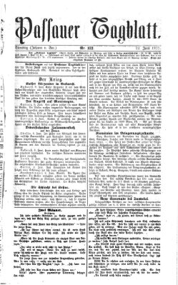 Passauer Tagblatt Dienstag 12. Juni 1877