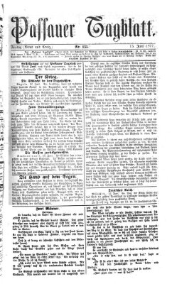 Passauer Tagblatt Freitag 15. Juni 1877