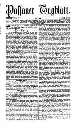 Passauer Tagblatt Mittwoch 11. Juli 1877