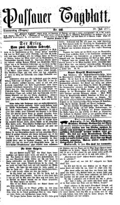 Passauer Tagblatt Donnerstag 19. Juli 1877