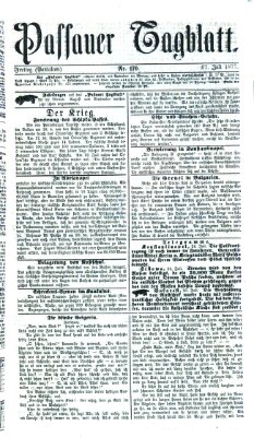 Passauer Tagblatt Freitag 27. Juli 1877