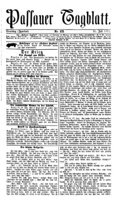 Passauer Tagblatt Dienstag 31. Juli 1877