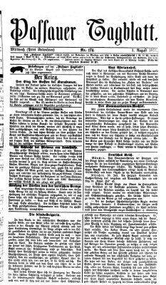 Passauer Tagblatt Mittwoch 1. August 1877