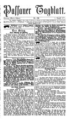 Passauer Tagblatt Sonntag 5. August 1877