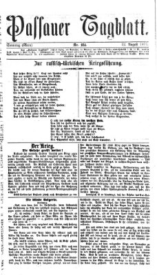 Passauer Tagblatt Sonntag 12. August 1877