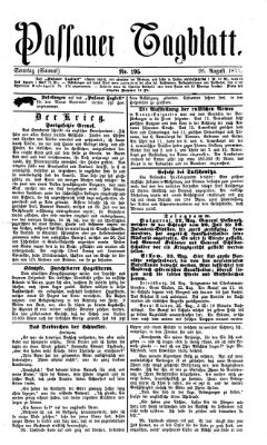 Passauer Tagblatt Sonntag 26. August 1877