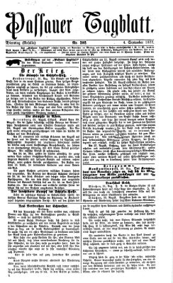 Passauer Tagblatt Dienstag 4. September 1877