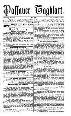 Passauer Tagblatt Dienstag 11. September 1877