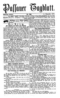 Passauer Tagblatt Mittwoch 12. September 1877