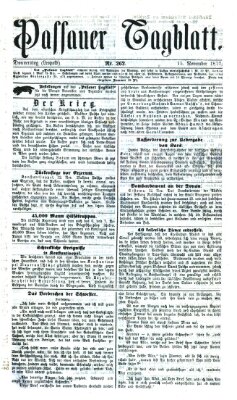 Passauer Tagblatt Donnerstag 15. November 1877