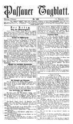 Passauer Tagblatt Freitag 16. November 1877