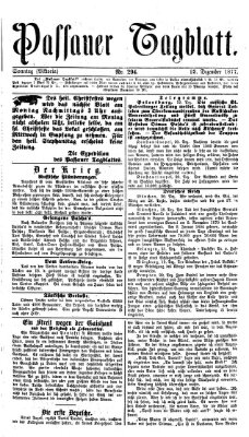 Passauer Tagblatt Sonntag 23. Dezember 1877