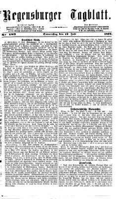 Regensburger Tagblatt Donnerstag 12. Juli 1877