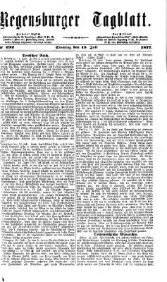 Regensburger Tagblatt Sonntag 15. Juli 1877