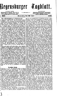 Regensburger Tagblatt Donnerstag 26. Juli 1877