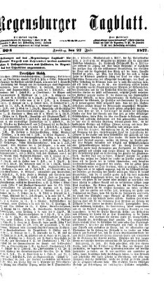 Regensburger Tagblatt Freitag 27. Juli 1877