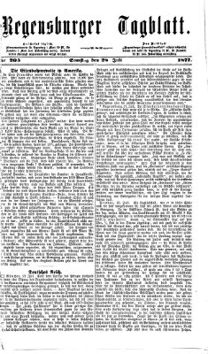 Regensburger Tagblatt Samstag 28. Juli 1877