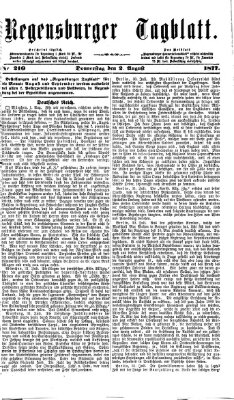 Regensburger Tagblatt Donnerstag 2. August 1877