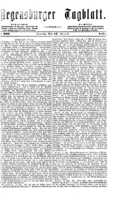 Regensburger Tagblatt Sonntag 12. August 1877