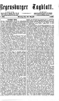 Regensburger Tagblatt Montag 13. August 1877