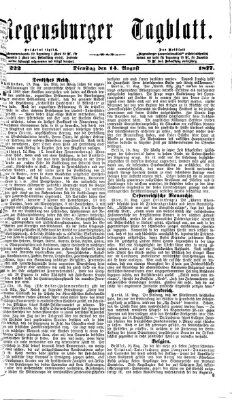 Regensburger Tagblatt Dienstag 14. August 1877