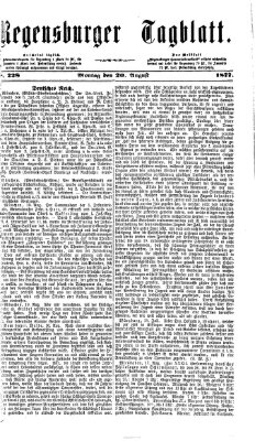 Regensburger Tagblatt Montag 20. August 1877