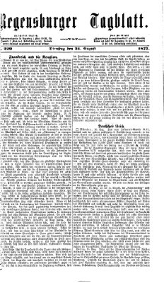 Regensburger Tagblatt Dienstag 21. August 1877