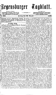 Regensburger Tagblatt Freitag 24. August 1877