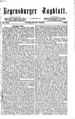 Regensburger Tagblatt Montag 27. August 1877