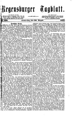 Regensburger Tagblatt Donnerstag 30. August 1877