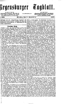 Regensburger Tagblatt Dienstag 4. September 1877