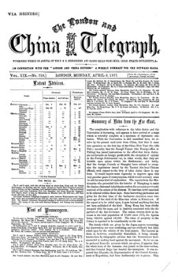 The London and China telegraph Montag 9. April 1877