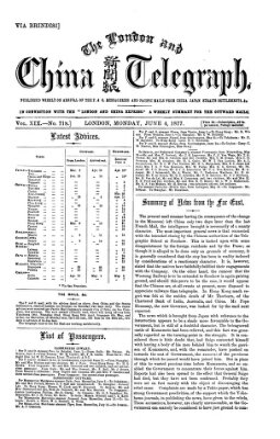 The London and China telegraph Montag 4. Juni 1877