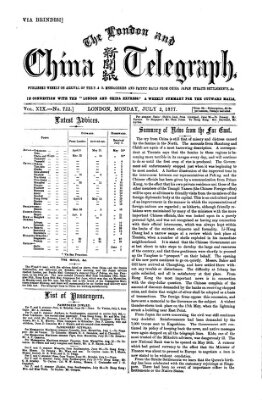 The London and China telegraph Montag 2. Juli 1877