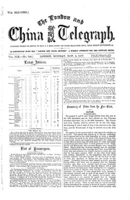 The London and China telegraph Montag 5. November 1877